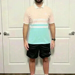 Boast Men's Block Stripe Polo Shirt